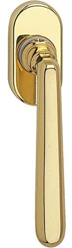 MARCHESI Fenstergriff ALT - WIEN - verdeckt geschr., VK 7 x 33 mm, Messing pol.