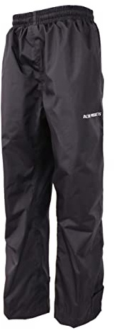 Acme Projects Pantalones para Lluvia, 100% Impermeables, Transpirables, con Costura, 10000 mm / 3000 g (Hombres, medianos, Negros)
