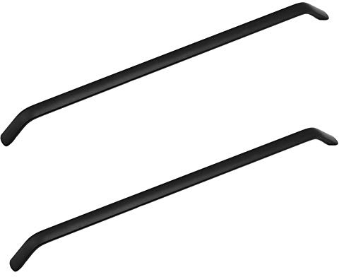 BOZONLI Möbelgriffe Schrankgriffe Schwarz Möbel Schrank Griffe Aluminiumlegierung Küche Türgriffe Handgriff Möbelgriff (320 mm, 2 Stück)
