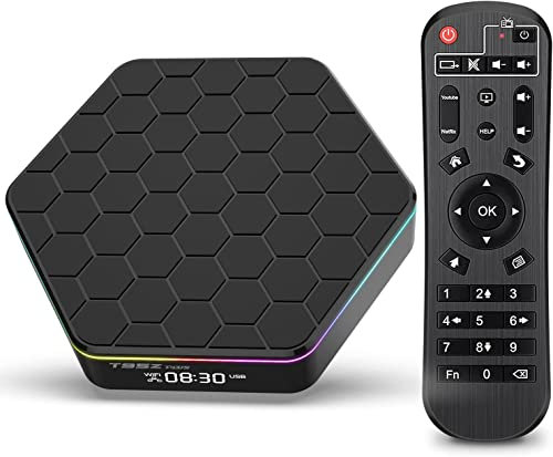 Android 12.0 TV Box, T95Z Plus Android Smart Tv Box 4GB RAM 64GB ROM Allwinner H618 Quad Core 64-Bit Support HD 6K/ 3D/ H.265 Ethernet 2.4/5G Dual Wifi BT 5.0 Set Top Box,2GB+16GB