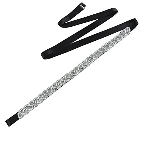 Brautschmuck Strass Kristall Hochzeit Schärpe Gürtel Brautjungfer Kristall Gürtel Kleid Taille Kette Zubehör für Party Hochzeit Abschlussball Verlobung