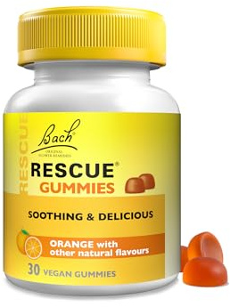 Rescue Remedy Gummies | Orange Flavoured | Daily Support for Stressful Moments | Bach Original Flower Essences | 30 Vegan Gummies