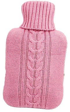 FOMIYES Stilvoller 1l Wärmflaschenbezug Strickdesign Komfortable Hülle