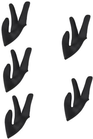 minkissy 5 Stück Haarstyling-handschuhe Hitzebeständig 3-finger-fäustlinge Haarglätter Und Lockenhandschuhmaterial Für Den Salon