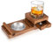Scotte Posacenere per Sigari,Osuter Legno e Posacenere Compresi Cassetti e Vassoi per Bicchiere Whisky Adatto per Regali di Vacanza Home Office