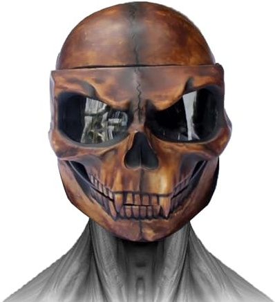 Ghost Skull Helme - Totenkopf Motorradbrille Vollgesicht Geist Schädel Helme | Skelett Schädel Helme mit Linse Custom Skull Themed Helme Gruselige Motorräder Helme für Halloween Party Cosplay