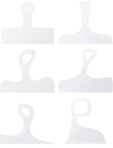 Pumwoy 6 Piezas Plantilla de Tabla de Cortar, Mango de Tabla de Cortar Plantilla de Enrutador, Plantilla de Fresadora de Acrílico para Tablas de Cortar Personalizadas