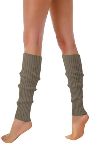 80er- 90er-Jahre-Beinwärmer für Frauen, neonfarbene gerippte Beinsocken, stilvolle Accessoires, bunte fluoreszierende gestrickte Sockenärmel Wolle Schneemann Socken Herren Socken Kinder 36