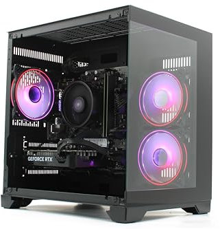 MW Gaming PC Luna 5 White • Ryzen 5 5500 • RTX 3050 6GB DDR6 • 16GB 3200MHz DDR4 • 1TB NVME SSD • White Mesh RGB Gaming PC Tower Computer • WiFi • Windows 11