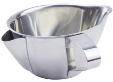 OUYUE Salsera Cuencos para Salsas Filtro De Aceite De Acero Inoxidable A Prueba De Fugas, Plato For Salsa, Cubo For Salsa De Carne, Salsera De Pimienta Negra Jarrita para Salsas
