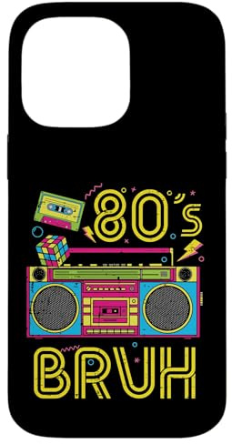 Bruh Boombox Radio stéréo rétro années 80 pour Hommes, Femmes, Enfants Coque pour iPhone 14 Pro Max