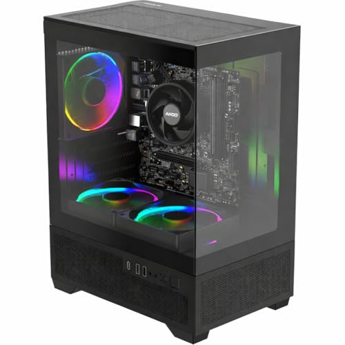 .ES PC'S GAMING Titan Frame PC Gaming Ryzen 5 3400G | 8GB RAM | 1TB SSD | Gráficos Radeon Vega | WiFi Incluido | Ordenador Sobremesa Gaming con Luces RGB