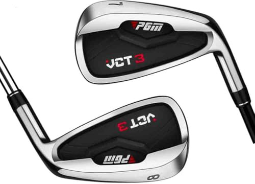 #5/6/7/8/9/PW/SW Irons mazze da golf da uomo in acciaio inossidabile o grafite, putter in ferro da golf, cunei per principianti (#5, con albero in acciaio)