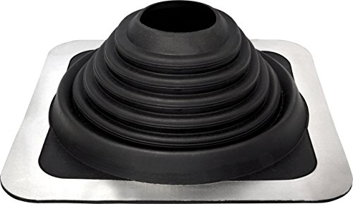 SILISTO EPDM Rohrmanschette - Rohrdurchmesser 22-101 mm - Dachdurchführung, Mauerdurchführung, Rohrabdeckung, Gummimuffe für Rohre - flexibler quadratischer Aluminiumrahmen