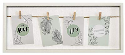 accent by nielsen Collage mit Klammern, 4 Fotos à 9x13 cm, Weiß