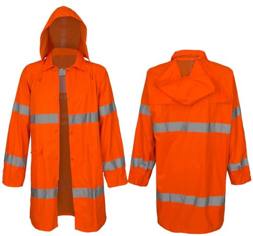 REIS Warnschutzjacke Regenjacke Arbeitsjacke Warnjacke Wetterjacke Orange (SAT-P) (2XL)
