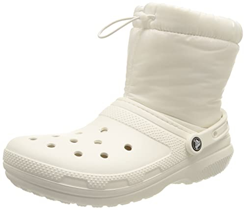 Crocs Unisex Adulto Classic Lined Neo Puff Boot Stivale, White/White, 43/44 EU