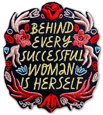 BPA Aufnäher, Bügel Patches Zum Aufbügeln - Behind Every Successful Woman Is Herself