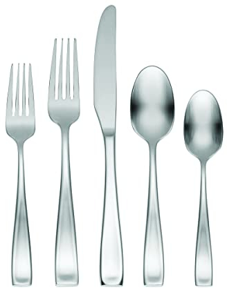 Oneida F118065Al20 Satin Moda 65 Piece Flatware Set