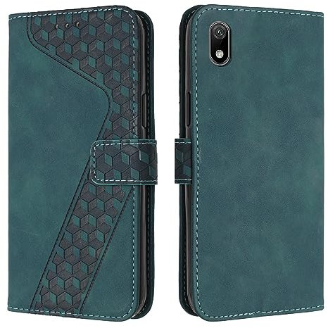 YIRRANZD Funda para Huawei Y5 2019, Funda Tapa Libro Movil Carcasa PU Cuero [Ranura para Tarjeta], Flip Caso Cubierta Case Funda para Huawei Y5 2019 / Honor 8S (Verde)