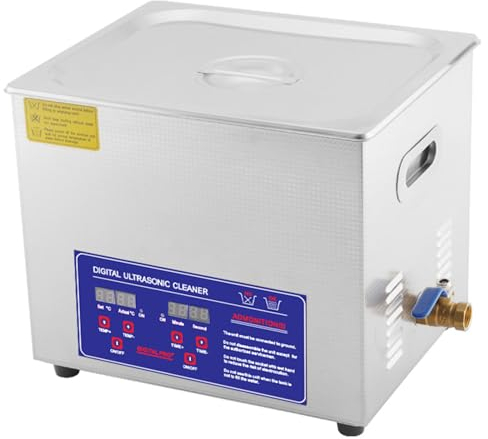 ExoticaBlend Ultrasonic Cleaner with Heater and Timer, Stainless Steel Ultrasonic Cleaning Machine, Professional Ultrasonic Parts Cleaner Ultrasound Cleaning Machine,15L