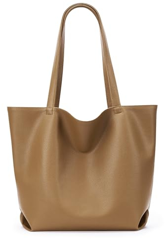 KALIDI PU Leder Handtasche Damen Umhängetasche Groß Shopper Tasche Hobo Taschen Damen Schultertasche für Schule Büro Arbeit Reisen Ausflug Einkauf