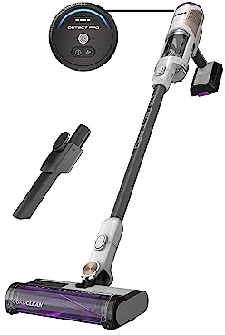 Shark R-IW1111 Detect Pro Cordless HEPA QuadClean Multi-Surface Stick Vacuum, Grey/Brass - Certified Refurbished
