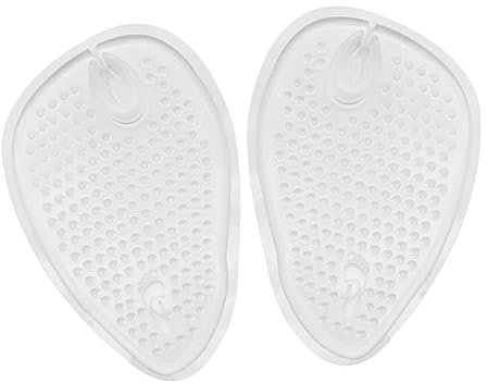 minkissy 4paare Atmungsaktive Halb-einlegesohlen Aus Transparentem Gel Mit Selbstklebendem Polster Für Vorfuß Komfortabel Rutschfest Geeignet Für Zehenschutz in Flip-flops Und High Heels