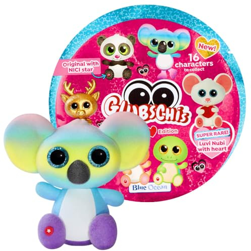 Blue Ocean Glubschis Sammelfigur Herz Serie 2 - Glubschi Glitzer - Figur Koko-Rainbow (selten)