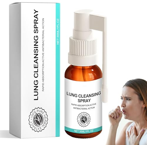 Herbal spray, 1 styck 30 ml lungrengöringsspray för lungrengöringsspray örtspray, andningsgivande örtlungrengöringsspray, örtlungrengöringsspray, lämplig för dagligt bruk