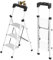 JOISCOPE 3 Step Ladder with Handrail & Tool Stand, 180 KG Load Capacity Folding Step for Adults, Sturdy & Lightweight Small Step Ladder, Anti-Slip Pedals Folding Ladder for Home, Kitchen, White
