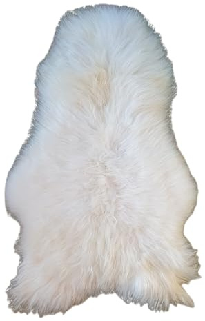 Pelle di pecora naturale, 110 x 55 cm, di medie dimensioni, senza cromo, coperte in pelle di pecora bianca e colorata, copriletti e decorazioni per divano, poltrona o pavimento - pelle di pecora