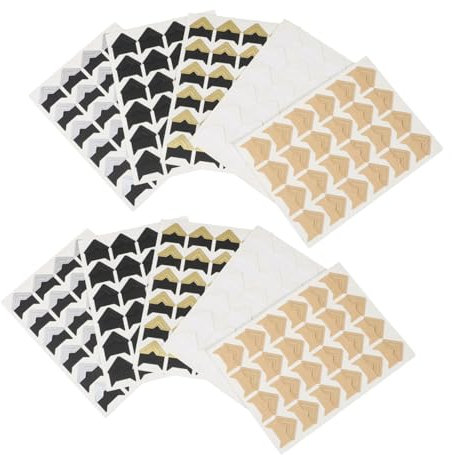 VILLFUL 10 Blatt Selbstklebende Fotoecken Silberne Eckaufkleber Für Scrapbooking Fotoalben DIY-bastelarbeiten