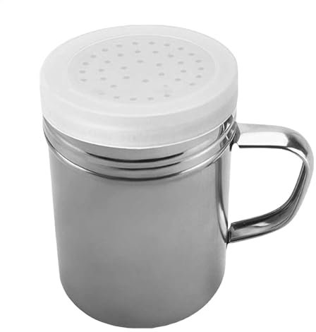 Spargicpezie in acciaio inox | Spargispezie in acciaio inox con coperchio, sale, pepe, antiruggine, a maglia fine, spargispezie per Dredge,