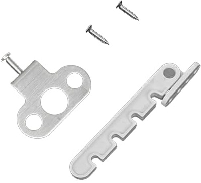 2 Pcs Adjustable Position Casement Window Restrictor Latch, Lock Tilt Regulator for Windows, Suitable for Wooden/Metal Window or Door, Rigid Plastic - 4 Slot (8cm Adjustable)