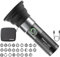 AMBITFUL Lampe de poche LED portable pour photographie, 4 couleurs, projecteur de photographie portable avec 20 gobos, 8400 mAh en alliage d'aluminium rechargeable, vidéo, création de contenu