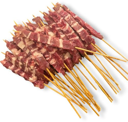D'Abruzzo - Lamb Skewers, 4 Packs, 26 Skewers, 104 Skewers per Case, Frozen - Hand-Skewered, Halal Certified