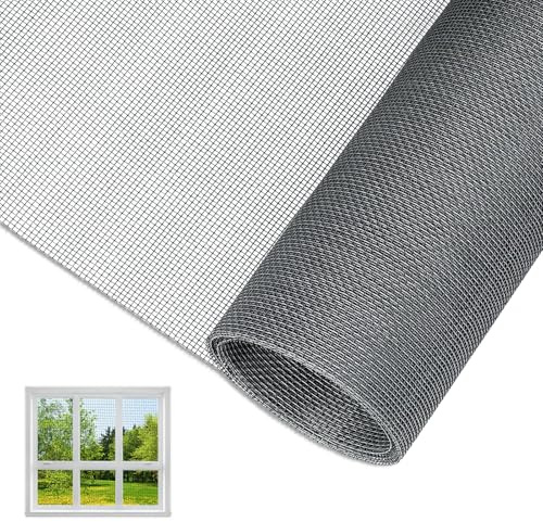LINTRA Fibra de Vidrio Mosquitera, 120 * 250 cm Puertas y Ventanas DIY Mosquitera Enrollable, Gris Mosquitera Gatos, para Puertas de Balcones, Salones, Ventanas