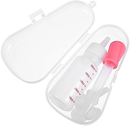 VICASKY Pet Breast Feeder Bottle and Dropper for Kitten Milk Safe Cat Dog Feeders Scale for Newborn Pet Breeding