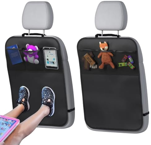 KEYLEON 2 Pièces Protections de Siège de Voiture Enfant pour Jeep Avenger 2023 2024, Coussin de Protecteur Anti-Coup de Pied Sièges Auto