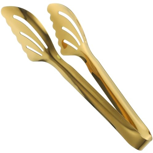 TOYANDONA Pinza da Cucina in Acciaio Inox Resistente e Ergonomica Morsetto Alimentare Riutilizzabile per Barbecue Buffet Steak e Dolci Utensile Versatile per Casa Pasticceria Design