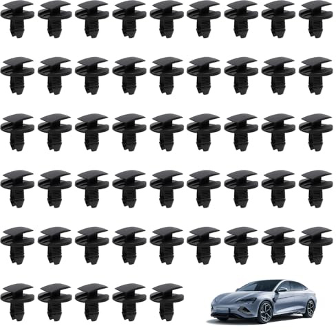 50 Pièces Clips Fixation Parechocs 8565.53 1609267280, Clips Voiture, Agrafes Rivets Plastique Garde-Boue Garniture, Rivets Remplacement Compatible avec Citroen Peugeot Jumpy Berlingo C3 C4 C5 C6