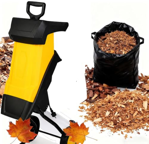 LHUITUI Biotrituratore 2500 W con Doppie Lame in Acciaio Manganese 40mcable