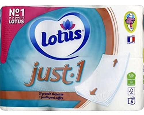 Lotus Just1 set med 6 rullar toalettpapper, 1 förpackning