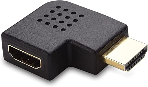 CABLEPELADO Adaptador HDMI Acodado | Ángulo de 270° | Adaptador HDMI en Ángulo Derecha | Macho a Hembra | Contactos Chapados en Oro | Compatible con Full HD 3D y 4K