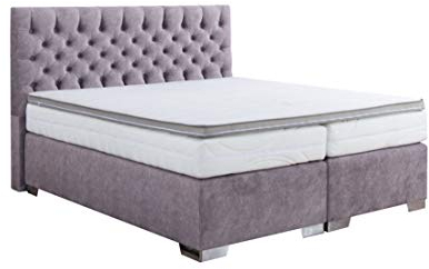 AUKONA Boxspringbett Elias 180x200, Farbe wählen und ändern, 7 Zonen Taschenfederkern-Matratze, H2 H3 H4, Komfortschaum-Topper, Lieferung und Aufbau kostenlos