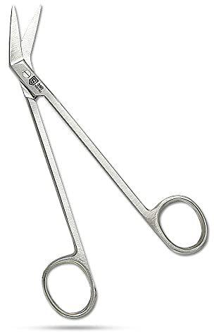 SMI Tijeras de Uñas Pie Mango Largo 15,8 cm Tijeras para Uñas Encarnadas y Gruesas Cortaúñas Profesional Acero Inoxidable