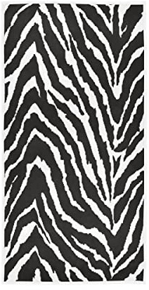 Weiche Handtücher mit Zebramuster, saugfähig, für Badezimmer, Hotel, Fitnessstudio, Spa, 76,2 x 38,1 cm, Schwarz und Weiß