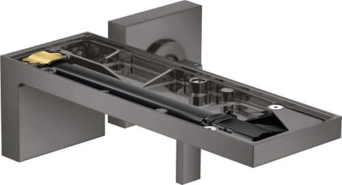 hansgrohe AXOR MyEdition Einhebel-Waschtischmischer Unterputz für Wandmontage, Auslauf 221 mm, ohne Platte, Farbe: Brushed Black Chrome