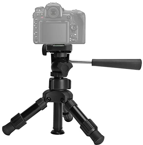 Mini Trépied pour Appareil Photo, Trépied de Bureau avec Plaque de Dégagement Rapide 1/4, Trépied Portable pour Appareil Photo et Téléphone, pour D3500 Coolpix D5600 D750